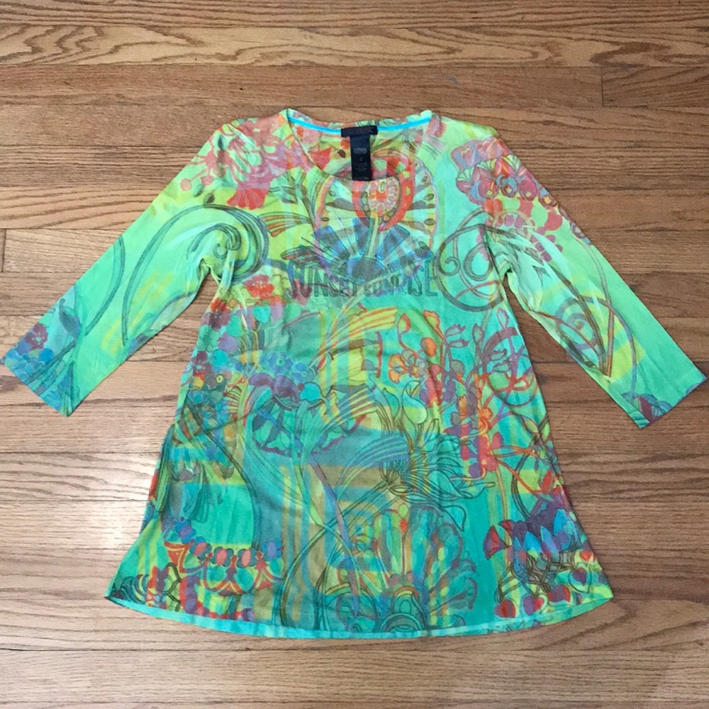 Custo Barcelona Women’s Shirt, Size 2, 3/4 Sleeves